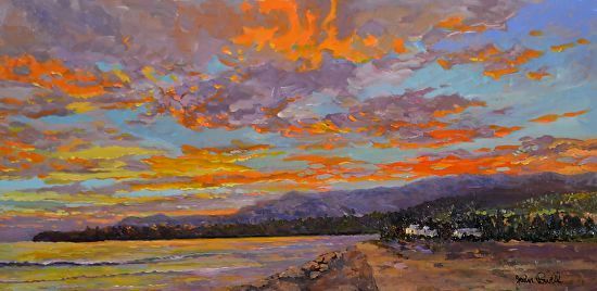 John Powell Hand Signed and Numbered Limited Edition Giclee on Canvas:"Coastal Color"