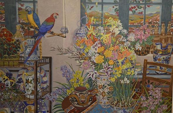 John Powell Hand Signed and Numbered Limited Edition Serigraph on Paper:"Peruvian Whistles"