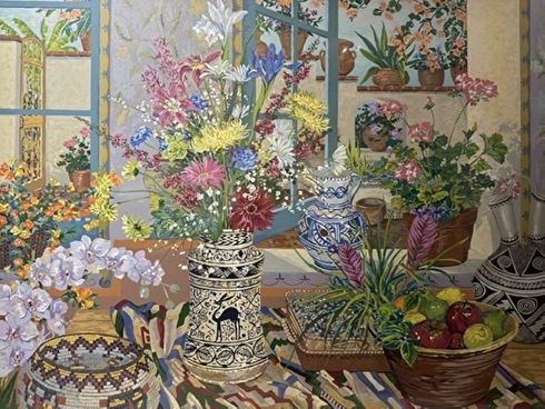 John Powell Hand Signed and Numbered Limited Edition Serigraph on Paper:"Sunny Afternoon"