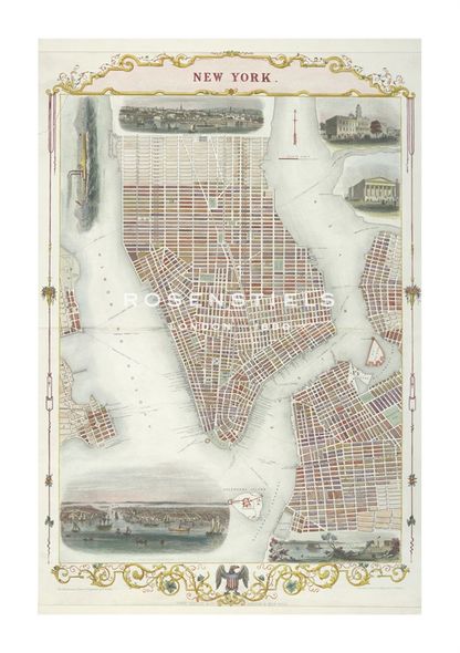 John Rapkin Hand Numbered Limited Edition Print on Paper :"Map of New York"