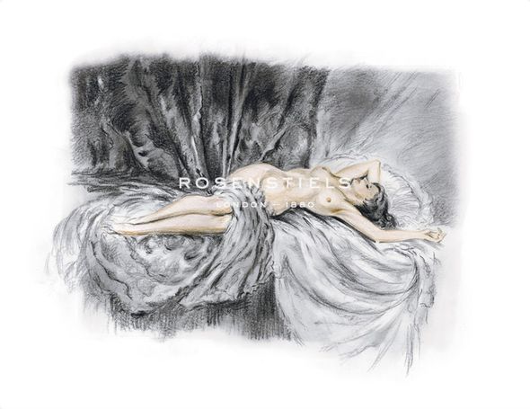 John Rose Hand Numbered Limited Edition Print on Paper :"Life Study II"