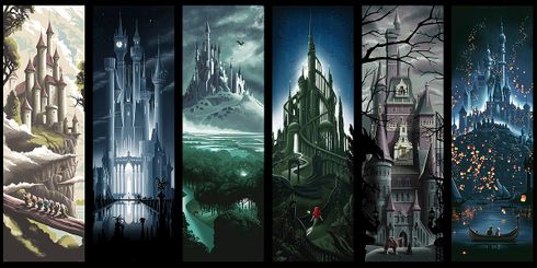 JC Richard Disney Limited Edition Gallery Wrap Canvas Giclee:"A Fairytale Storyline"