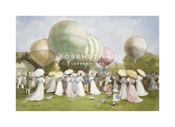 John S Goodall Hand Numbered Limited Edition Print on Paper :"Hot Air Balloons"
