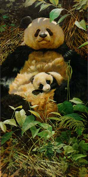 John Seerey-Lester Limited Edition Print: "Celebrating Hua Mei-Panda"