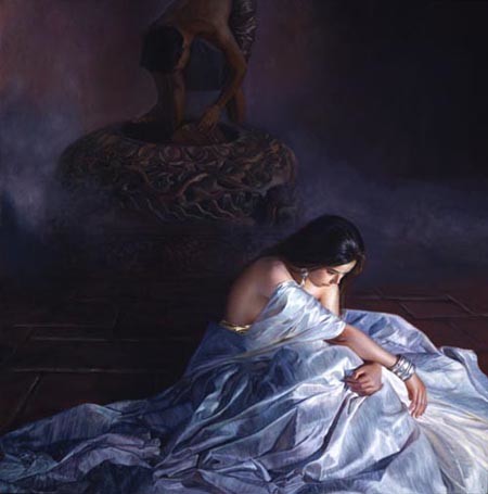 Jia Lu Limited Edition Giclee Canvas:"Woman Warrior"