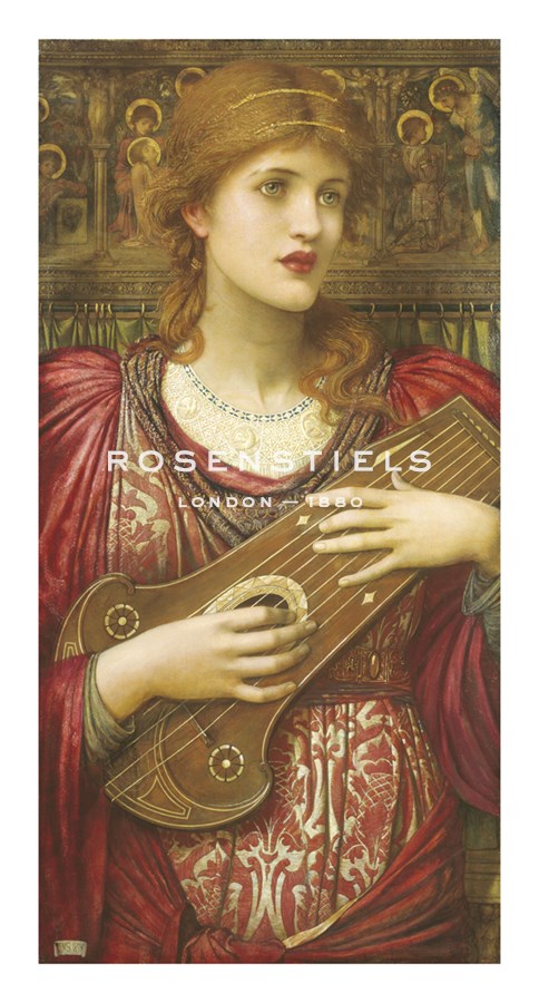 John Strudwick Hand Numbered Limited Edition Print on Paper :"Thy Music Faintly Falling…"
