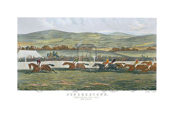 John Sturgess Hand Numbered Limited Edition Print on Paper :"The Finish, Punchestown"