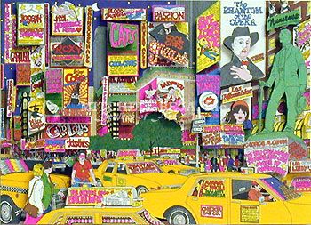 John Suchy Limited Edition Lithograph on Paper:"The Great White Way"