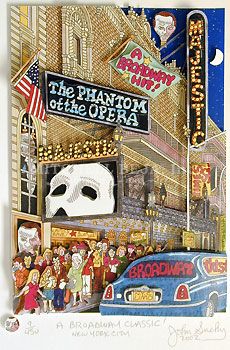 John Suchy Limited Edition Mixed Media:"The Phantom of the Opera"