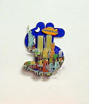 John Suchy Limited Edition Mixed Media:"The Sign of the Times"