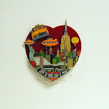 John Suchy Limited Edition Mixed Media:"The Town You Love to Visit Again"