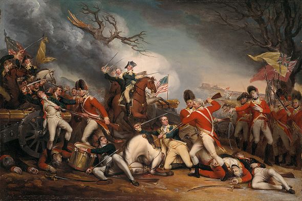 John Trumbull Fine Art Canvas Giclee:"The Death of General Mercer at the Battle of Princeton"