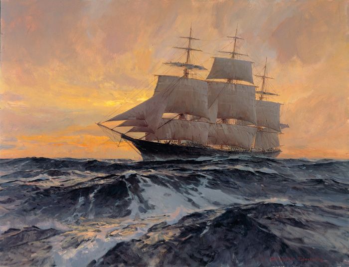 Christopher Blossom Artist Signed Limited Edition Canvas Giclee:"Witch of the Wave"