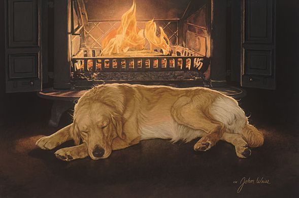 John Weiss Handsigned and Numbered Limited Edition Anniversary Edition Canvas Giclee:"A Feeling Of Warmth"