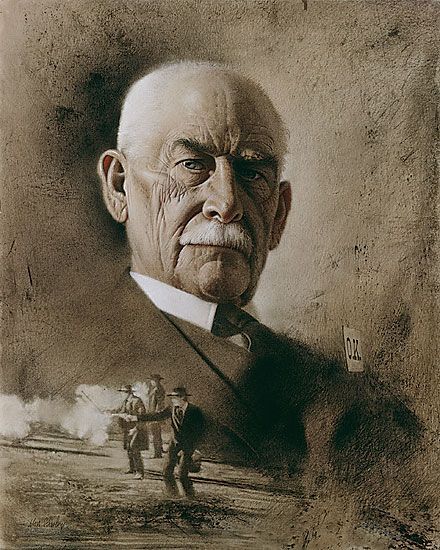 Don Crowley Handsigned & Numbered Limited Edition Giclee on Canvas:"Wyatt Earp: The Last Summer"