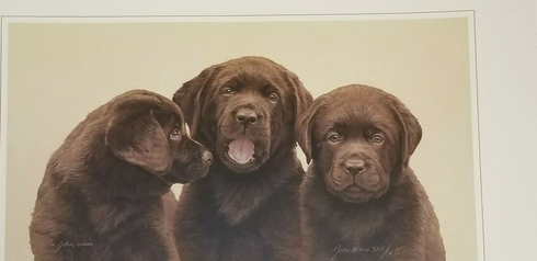 John Weiss Signed and Numbered Limited Edition  Lithograph: "Three's Company"