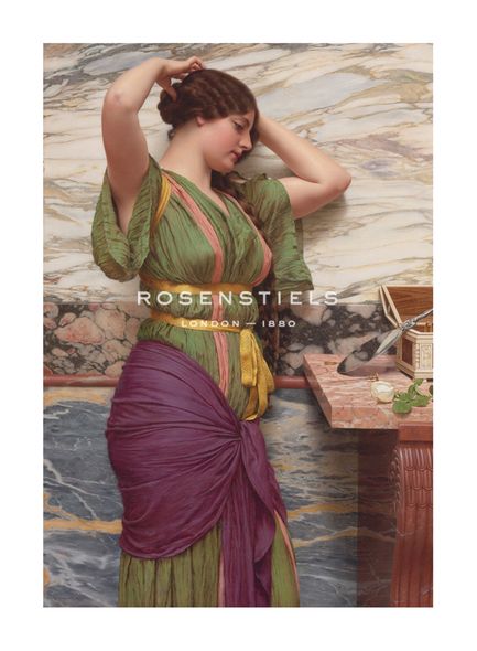John William Godward Hand Numbered Limited Edition Print on Paper :"A Fair Reflection"