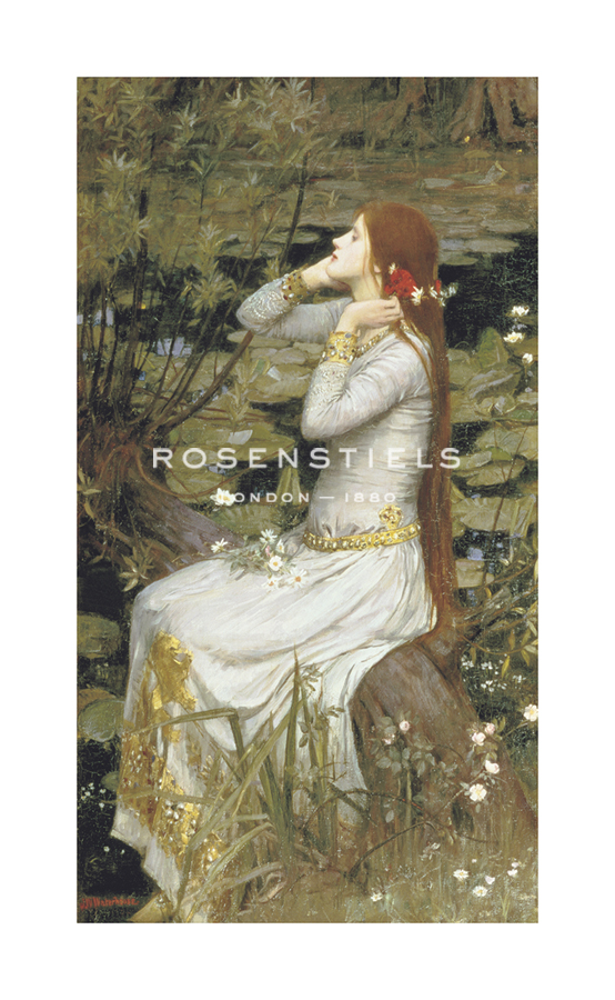 John William Waterhouse Hand Numbered Limited Edition Print on Paper :"Ophelia"