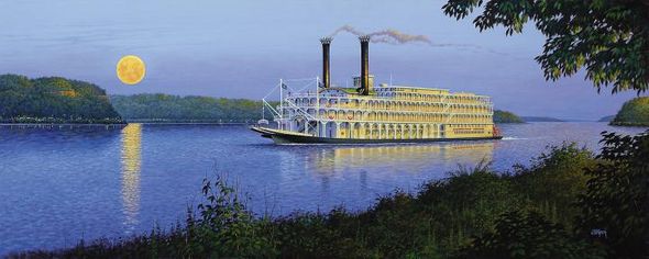 John Wilson Hand Signed & Number Limited Edition Print:"American Queen"