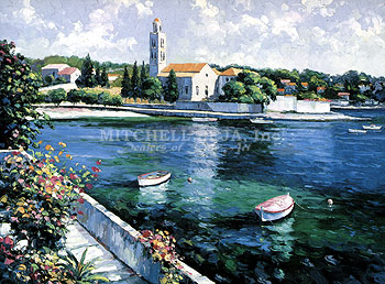 John Zaccheo Limited Edition Serigraph on Paper:"Isle of Hvar"