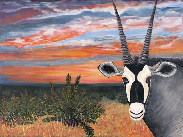 Jon Ciarletta Limited Edition Museum Quality Giclée: "Gemsbok"