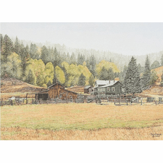 Jon Crane Artist Proof Limited Edition Giclee Print:"20 Mile Stage Stop"