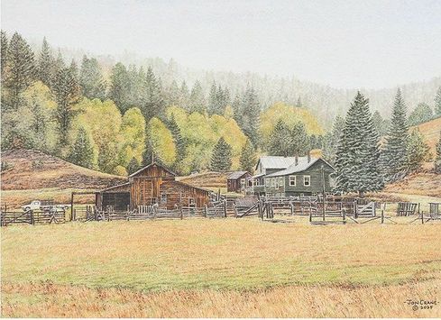 Jon Crane Artist Proof Limited Edition Giclee Print:"20 Mile Stage Stop" Jon Crane Artist Proof Limited Edition Giclee Print:"20 Mile Stage Stop"