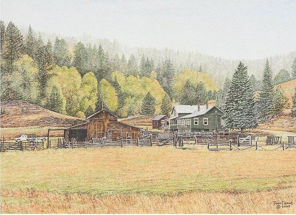 Jon Crane Artist Proof Limited Edition Giclee Print:"20 Mile Stage Stop"