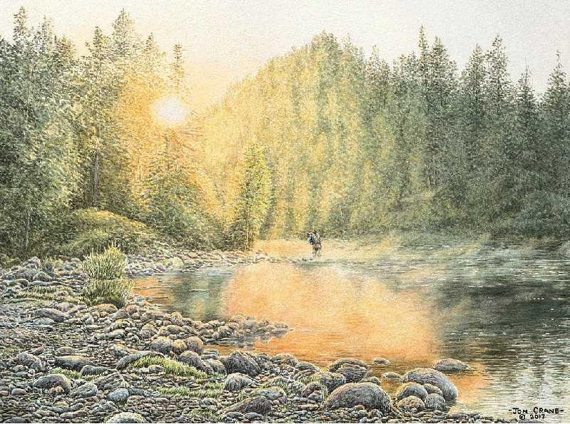 Jon Crane Hand Signed and Numbered Artist Proof Giclee Print on Paper:"Catching the Light"