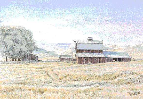 Jon Crane Hand Signed and Numbered Artist Proof Giclee Print on Paper:"Frosty Morn"