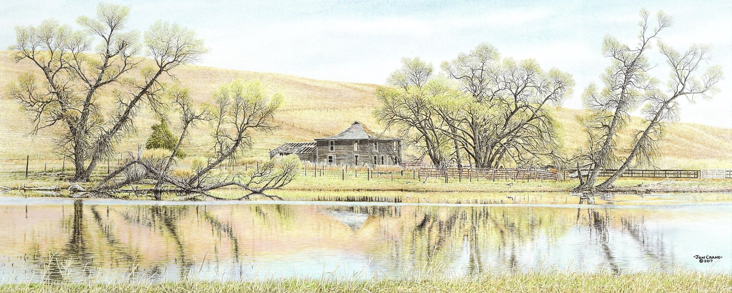 Jon Crane Hand Signed and Numbered Artist Proof Giclee Print on Paper:"Leaning Toward Tommorow"