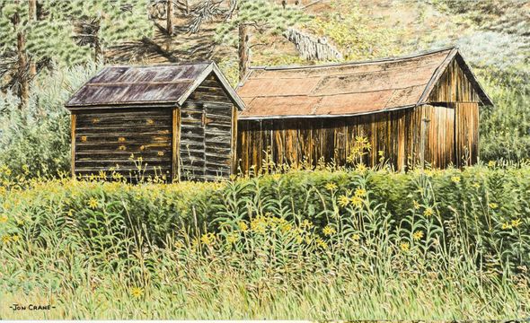 Jon Crane Hand Signed and Numbered Artist Proof Giclee Print on Paper:"Weathered Companions"