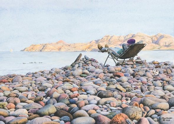 Jon Crane Hand Signed and Numbered Limited Edition Giclee Print on Paper:"I Barely Have Time to Do Nothing"