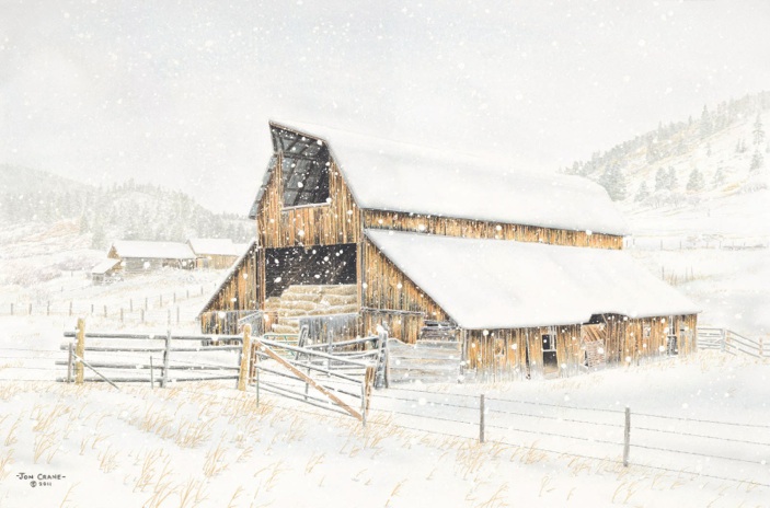 Jon Crane Hand Signed and Numbered Limited Edition Giclee Print on Paper: "Looking Back"