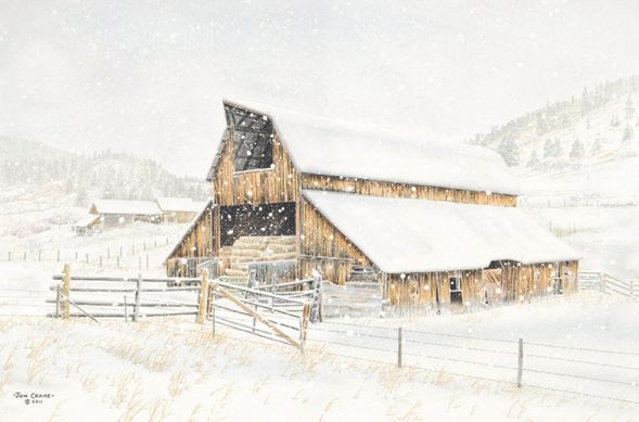 Jon Crane Hand Signed and Numbered Limited Edition Giclee Print on Paper: "Looking Back"