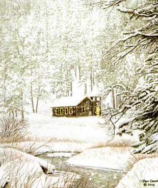Jon Crane Hand Signed and Numbered Limited Edition Giclee Print on Paper: "Mystic Chapel"
