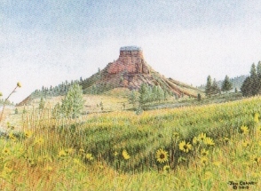 Jon Crane Hand Signed and Numbered Limited Edition Giclee Print on Paper:"Red Butte"