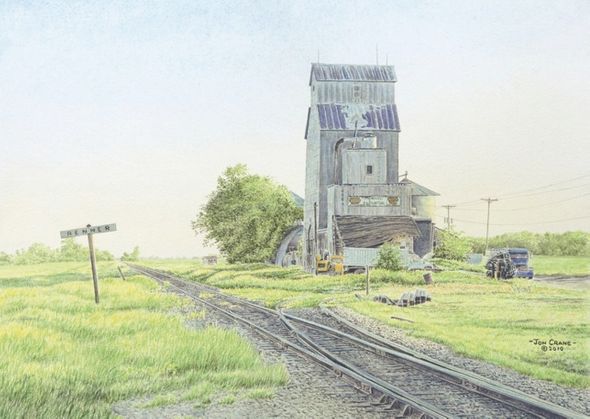 Jon Crane Hand Signed and Numbered Limited Edition Giclee Print on Paper:"Sunday Morning"