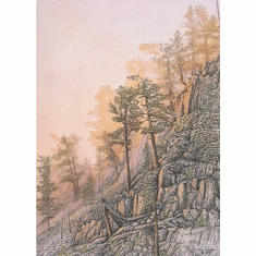 Jon Crane Hand-signed Limited Edition Artist Proof Print:"Mists of Gold 