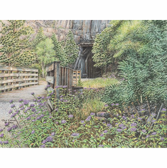 Jon Crane Hand-signed Limited Edition Artist Proof Print:"Tunnel Creek Crossing" 