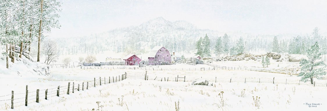 Jon Crane Handsigned and Numbered Limited Edition Giclee on Paper:"Dakota Dreams"