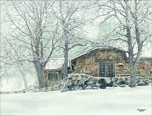 Jon Crane Handsigned & Numbered Limited Edition Giclee on Paper: "A Story in Stone"