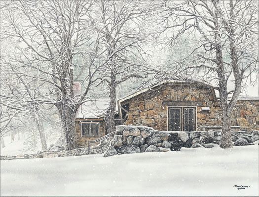 Jon Crane Handsigned & Numbered Limited Edition Giclee on Paper: "A Story in Stone"