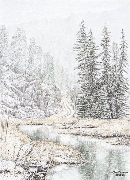 Jon Crane Handsigned & Numbered Limited Edition Giclee on Paper:"Almost Home"