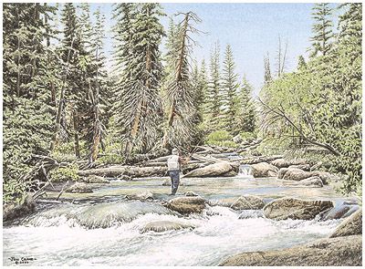 Jon Crane Handsigned & Numbered Limited Edition Giclee on Paper:"Artist's Day Off"