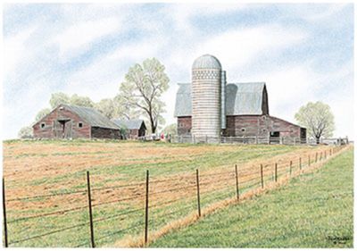 Jon Crane Handsigned & Numbered Limited Edition Giclee on Paper:"Dakota Spring"