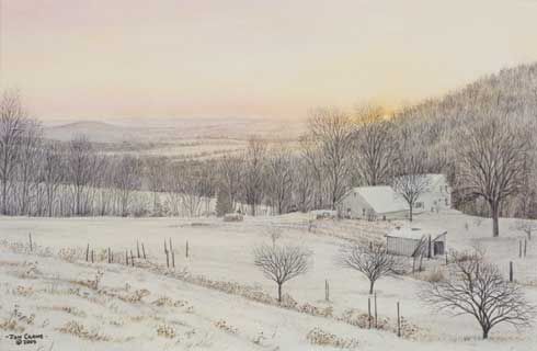 Jon Crane Handsigned & Numbered Limited Edition Giclee on Paper: "Day is Done"