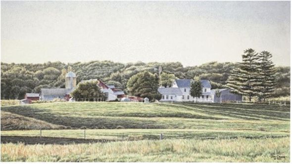 Jon Crane Handsigned & Numbered Limited Edition Giclee on Paper:"Evening Shadows"