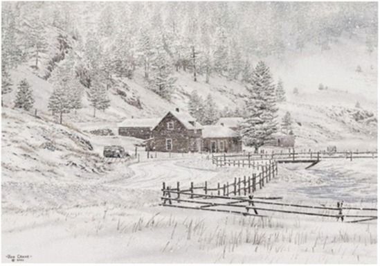 Jon Crane Handsigned & Numbered Limited Edition Giclee on Paper:"In Quiet Wonder"