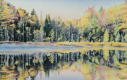 Jon Crane Handsigned & Numbered Limited Edition Giclee on Paper:"Otter Pond"